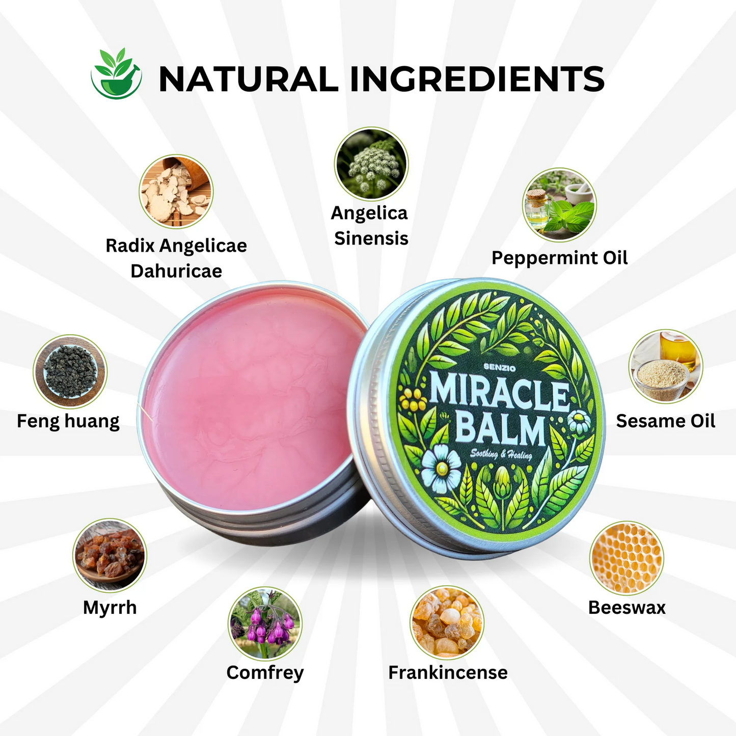 Miracle Balm - Soothing Joint Cream for Back, Hands, Feet and Body